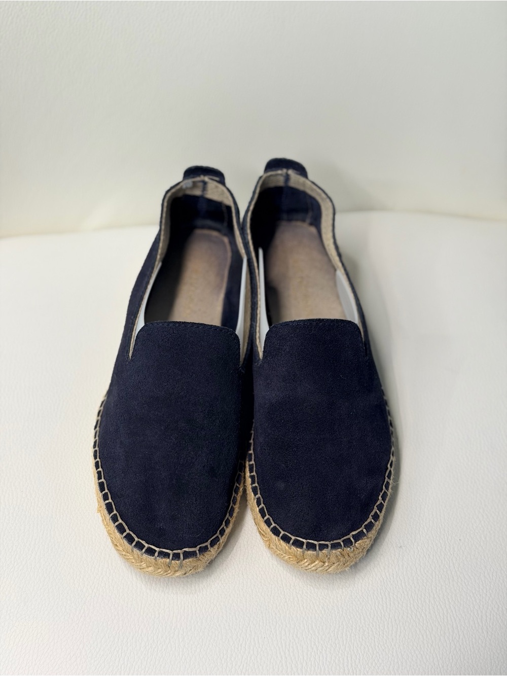 Ilse Jacobsen Navy Suede Espadrilles Size 6